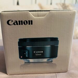 Canon 50mm Lens - Black and Silver